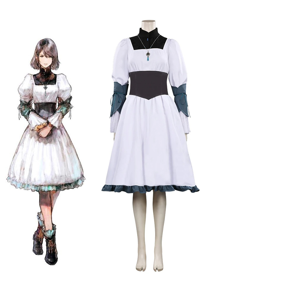 Final Fantasy XVI FF16 Female Jill Warrick Cosplay Dress Anime Game Halloween Party Clothes