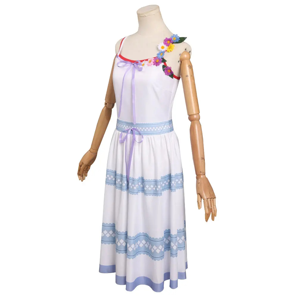 Final Fantasy VII Aerith Gainsborough Cosplay Costume Wig Game Fantasy Women Dress Carnival Clothing