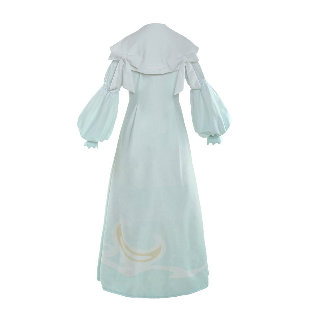 Final Fantasy 14 Crescent Moon Night Gown Nightcap Nightdress Three-piece Set Cosplay Halloween Carnival Costume