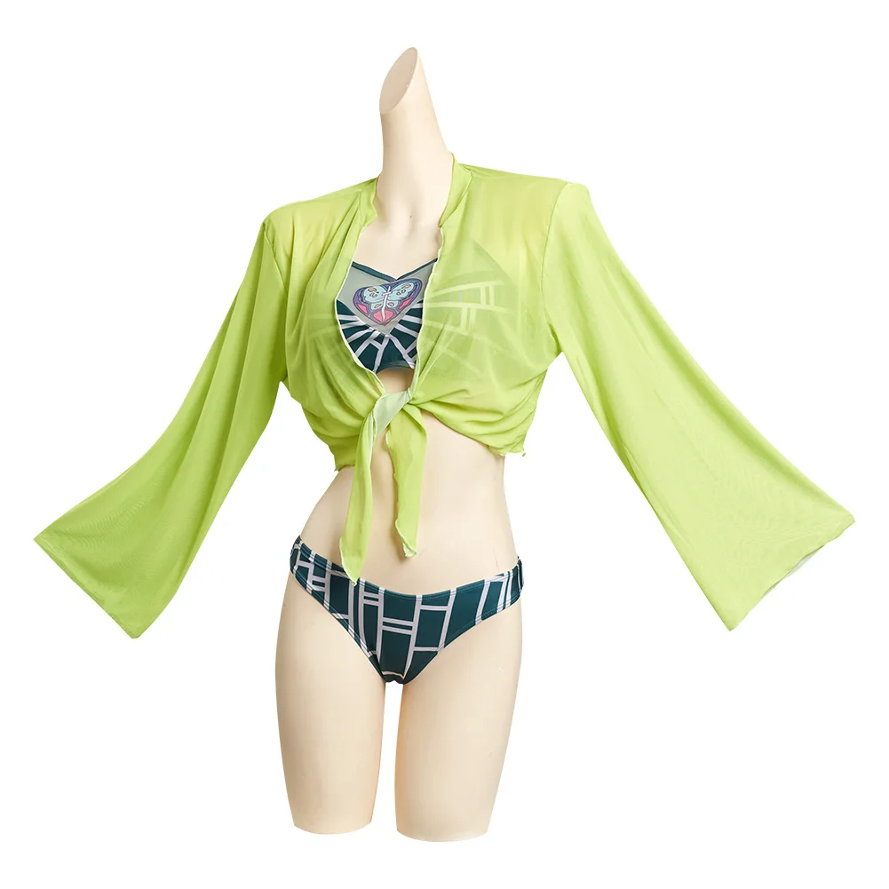 JoJo‘s Bizarre Adventure Jolyne Cujoh Cosplay Costume Outfits Halloween Carnival Suit Swimsuit