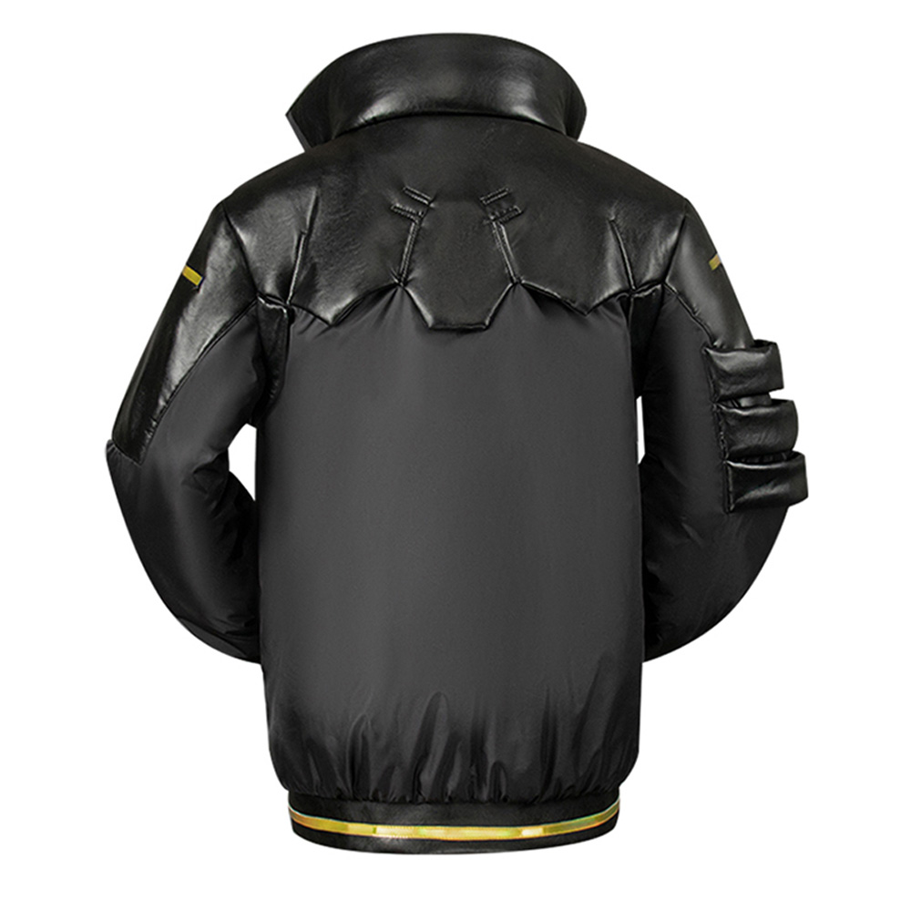 Cyberpunk 2077 Rebecca Cosplay Costume Wig Black Sexy Woman Jacket Coat 