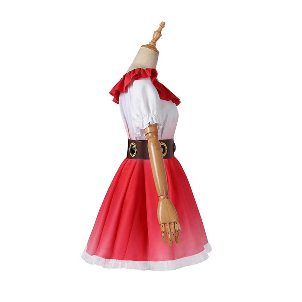 Anime Oshi No Ko Hoshino Ai Costume Women Girl Lolita Dress Sets white red Lady