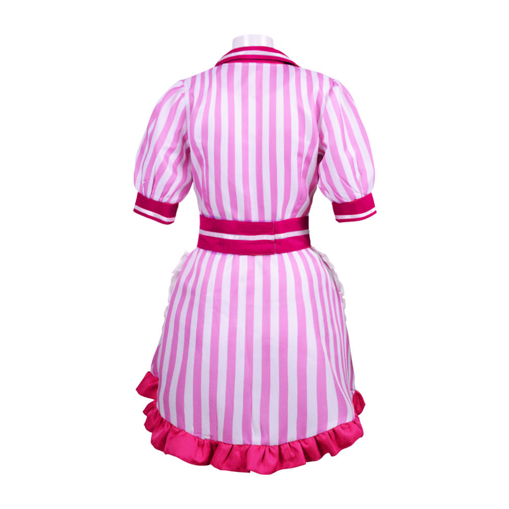 Anime My Dress Up Darling Marin Kitagawa Cosplay Costume Cute Lolita Girls Pink Striped Dress