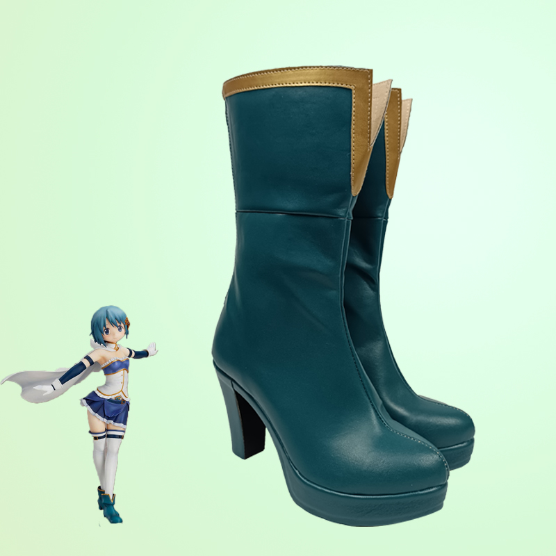 Puella Magi Madoka Magica Miki Sayaka Cosplay Shoes Boots