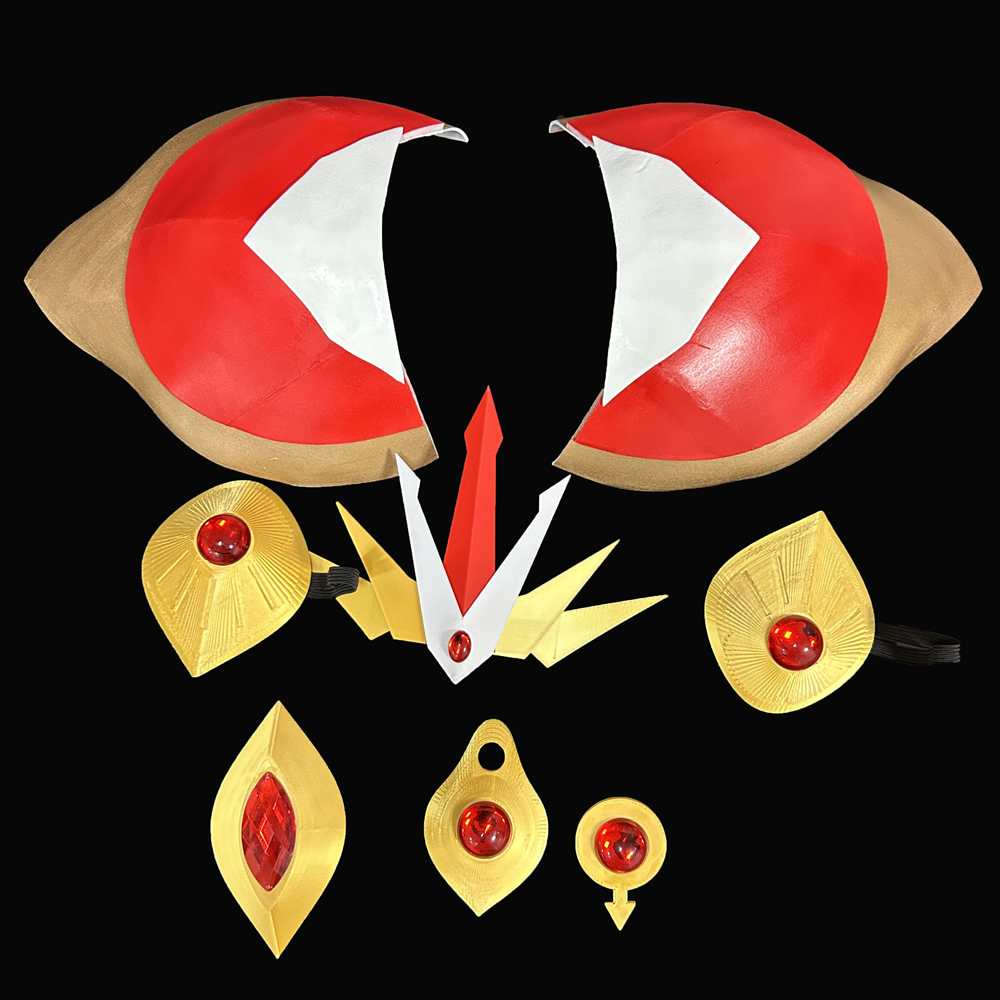 Magic Knight Rayearth Shidou Hikaru Cosplay Prop Armor, headgear, accessories