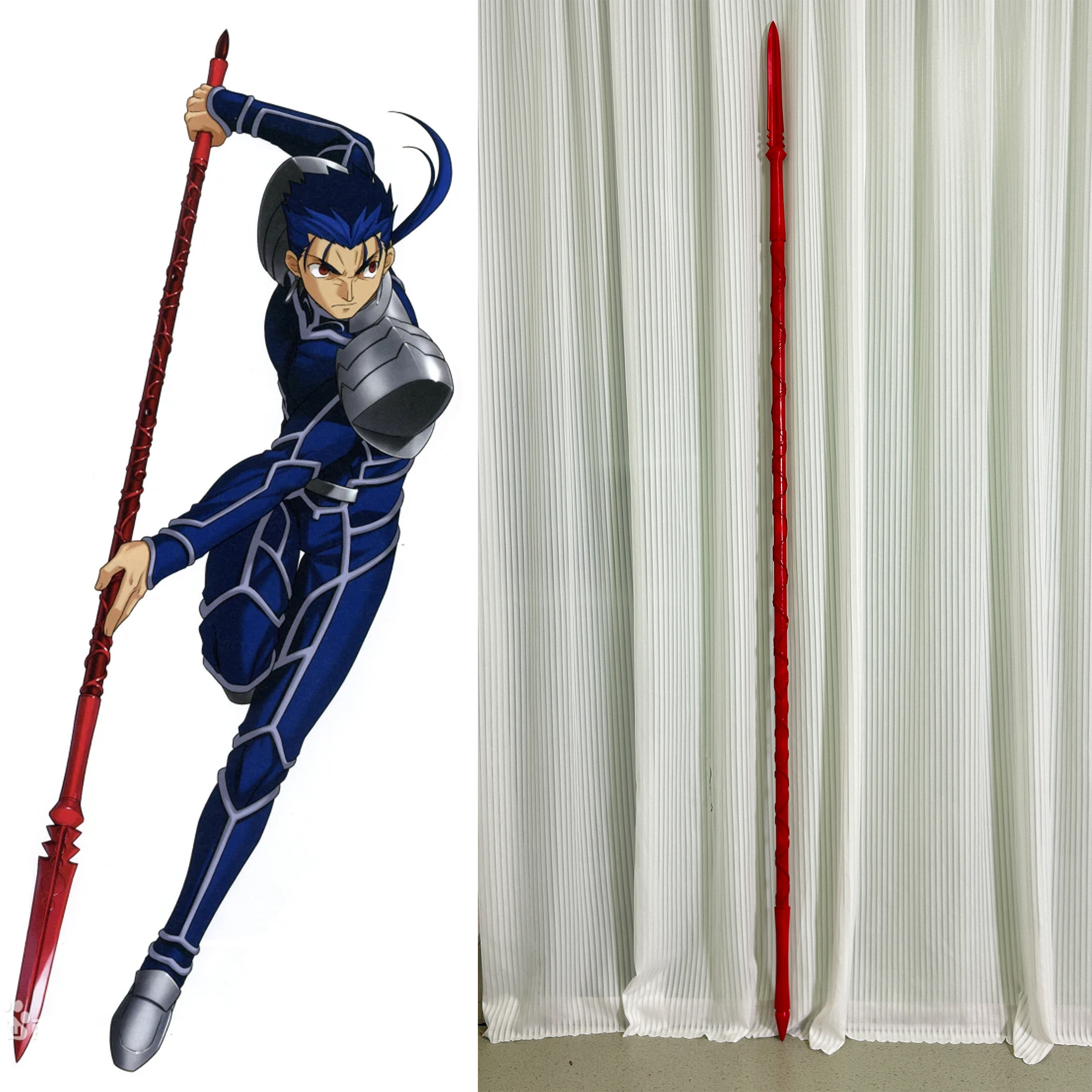 Game Fate/stay night Lancer Cosplay Props weapon  Length 2m/78.74inch