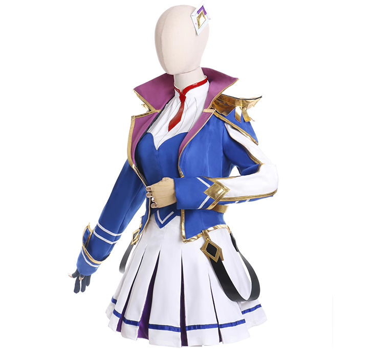 League of Legend LOL New Skin Battle Academia Caitlyn Cosplay Costume