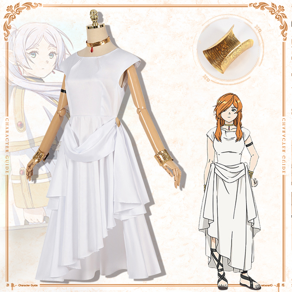 Frieren Flamme Cosplay Dress Costume Frieren Beyond Journey's End Cosplay Suit Dress Women Suit