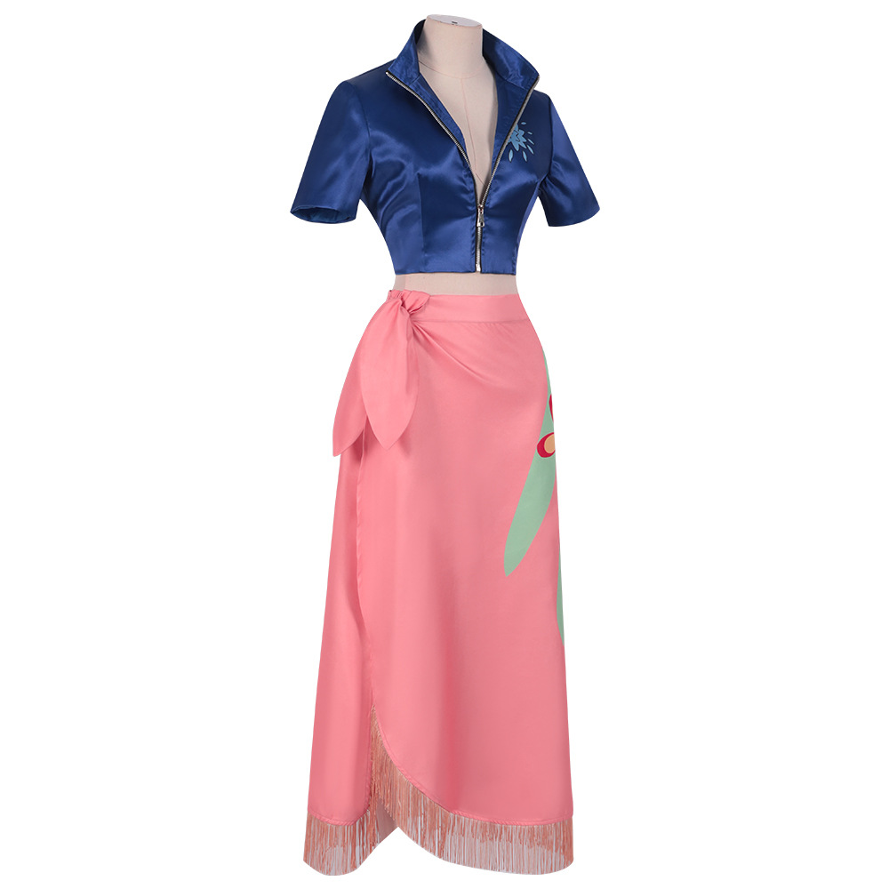 Anime One Piece Nico Robin After Two Years Leather Edition Cosplay Costume