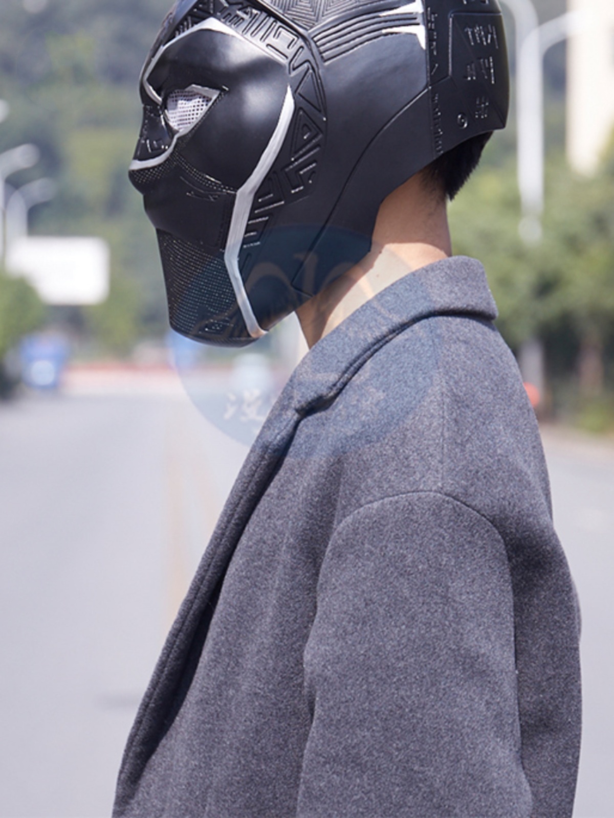 Marvel Black Panther Helmet Costume Parties Props Halloween Cosplay Mask Toy for Birthday Gift 2018 New Movie Type