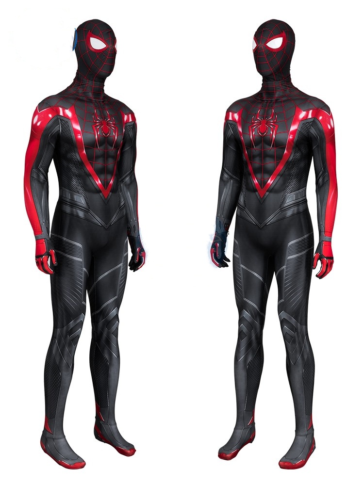 Marvel PS5 Spider-man 2 Miles Morales New Jumpsuit Zentai Cosplay Costume—Marvel Movies