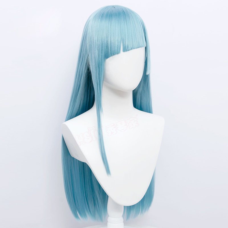 【Ready for ship】Anime Jujutsu Kaisen Cosplay Wig Blue Long Straight Heat Resistant Synthetic 