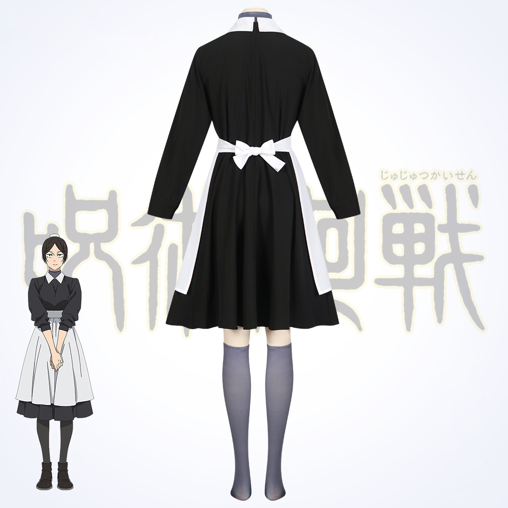 【Ready for ship】Anime Jujutsu Kaisen Kuroi Misato Maid Uniform Dress StagePerformance Cosplay Costume 