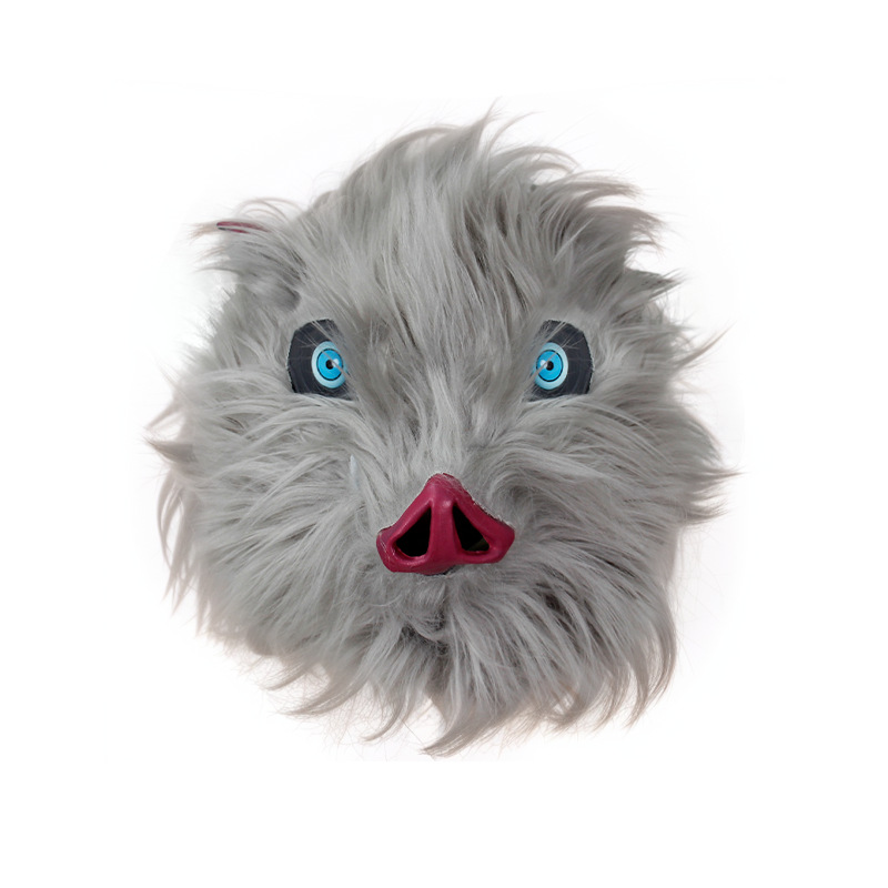 Anime Demon Slayer Man cosplay suit sex-turning Inosuke cospaly  Costume suit ,women's wig pig head cover