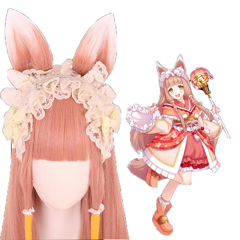 Game Princess Connect! Re:Dive Maho Cosplay Wig Animal Ears  PriConne R Himemiya Maho