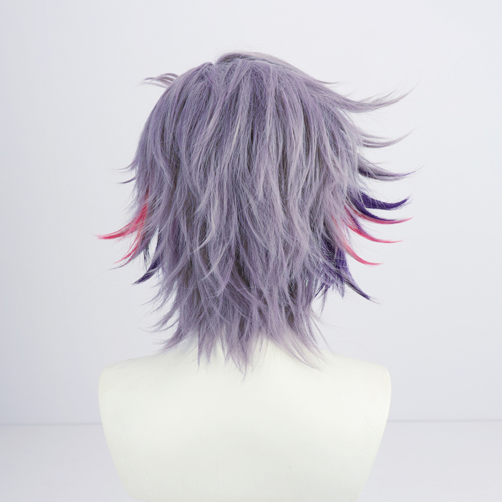 Virtual YouTuber VTuber Fuwa Minato Anime Cosplay Wigs Heat Resistant Fiber Synthetic Hair + Wig Cap