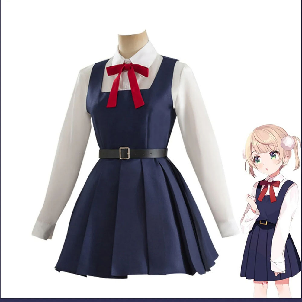 Anime Virtual YouTuber Shigure Ui Cosplay Costume VTuber Wig Japan South Korea JK School Uniforms Woman 