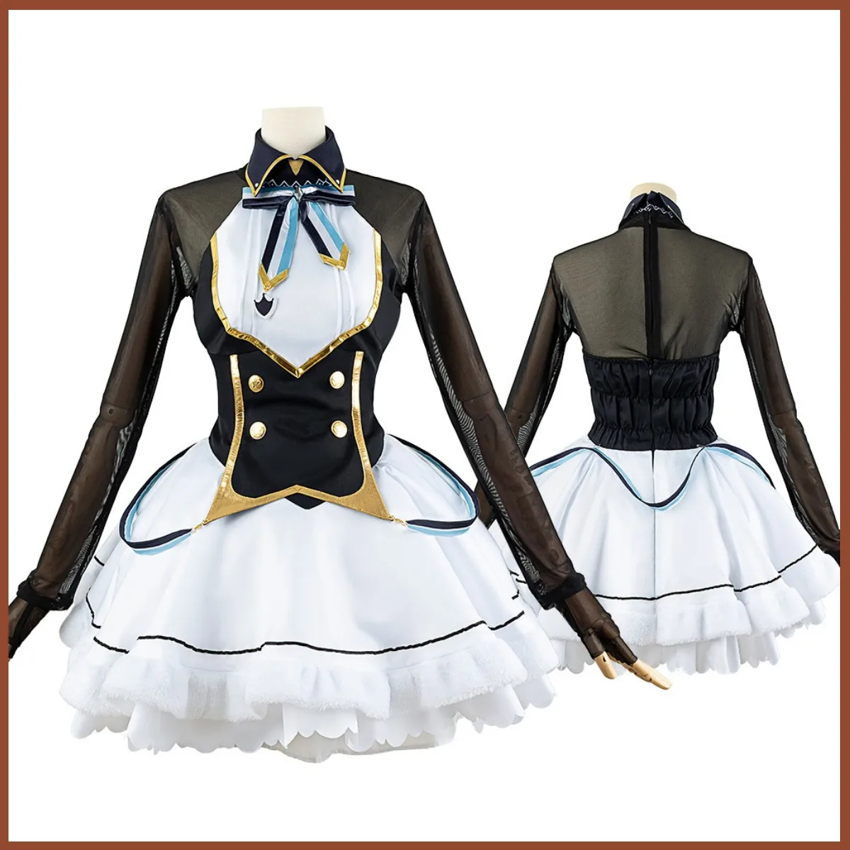 Anime virtual YouTuber Petra Gurin carnival costume wig dress cape woman set for christmas