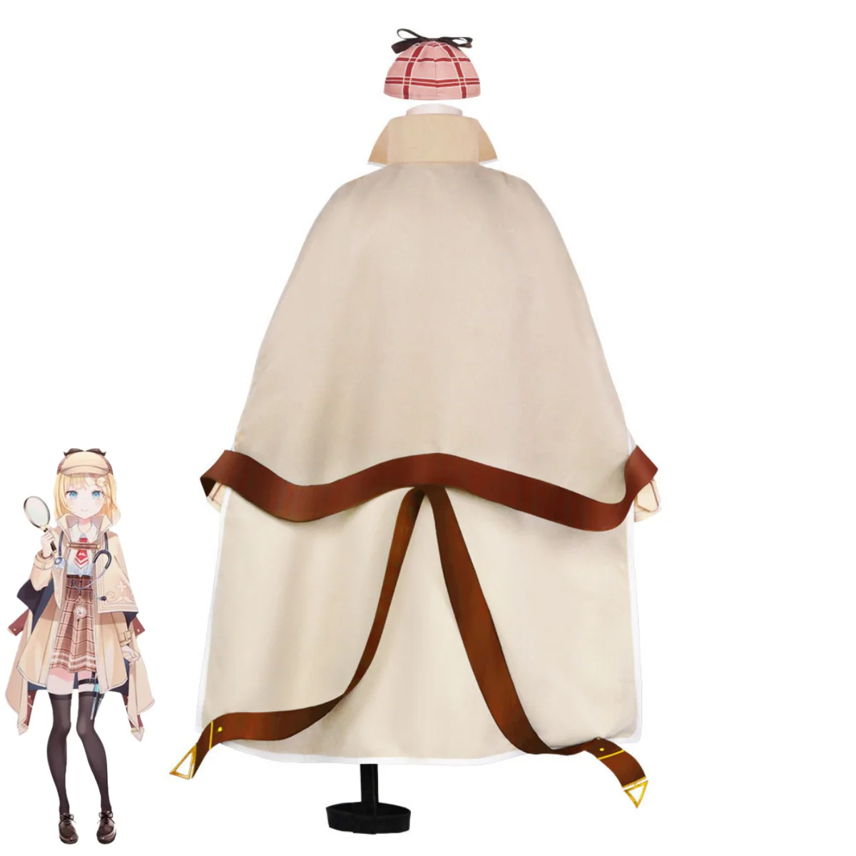 Anime virtual YouTuber Watson Amelia Ame Cosplay costume wig woman beautiful suit