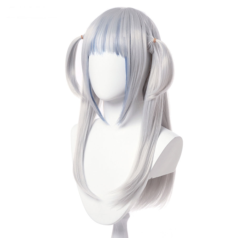 Virtual YouTuber Gawr Gura Catshark Daily Girl Disguise For Carnival  Cosplay Wig Length 60cm