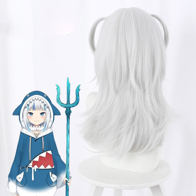  Gawr Gura Carnival Disguise Shark Cosplay Costume for Women Halloween Youtuber Cosplay Set Tail Wigs