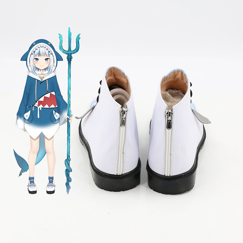 Virtual YouTuber Gawr Gura Carnival Disguise Cosplay Shoes Boots 