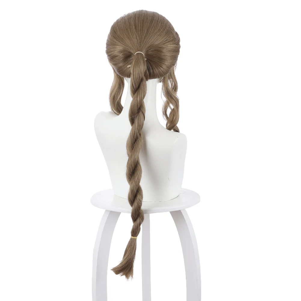 Final Fantasy VII Aerith Gainsborough Cosplay Costume Wig Game Fantasy Women Dress Carnival Clothing