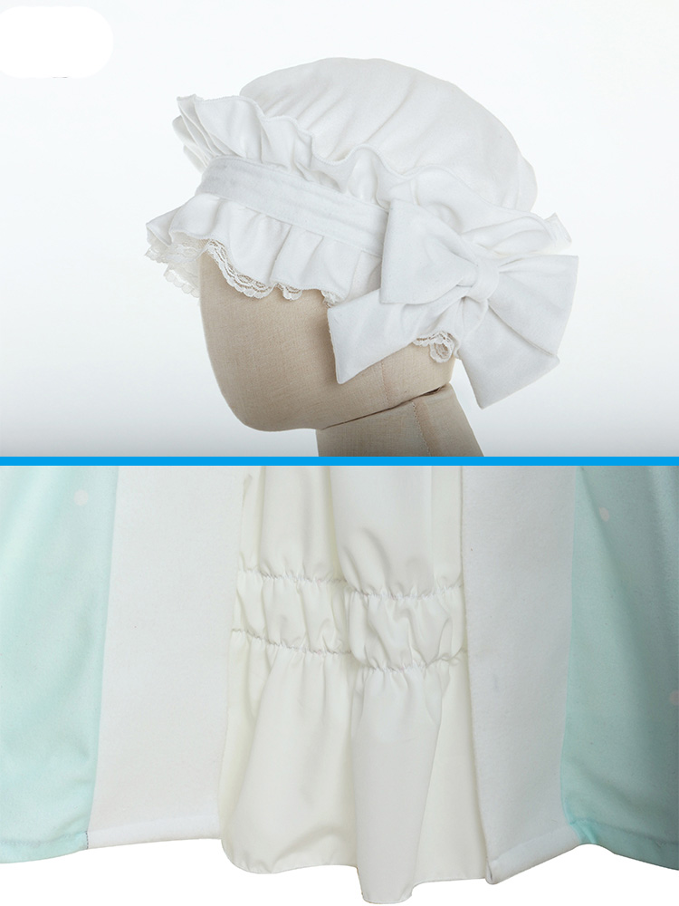 Final Fantasy 14 Crescent Moon Night Gown Nightcap Nightdress Three-piece Set Cosplay Halloween Carnival Costume