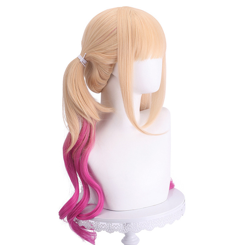Anime My Dress-Up Darling Kitagawa Marin Cosplay Wig Gold Rose Long Hair 