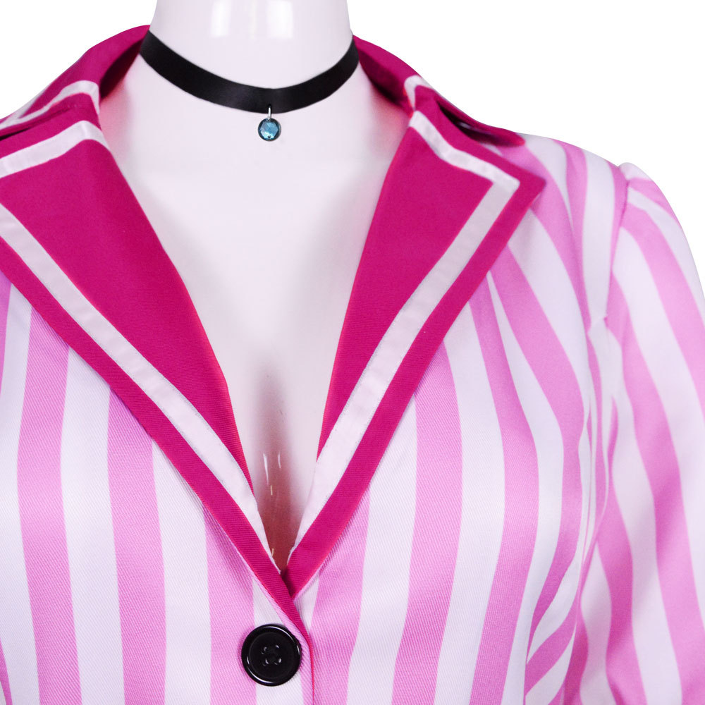 Anime My Dress Up Darling Marin Kitagawa Cosplay Costume Cute Lolita Girls Pink Striped Dress