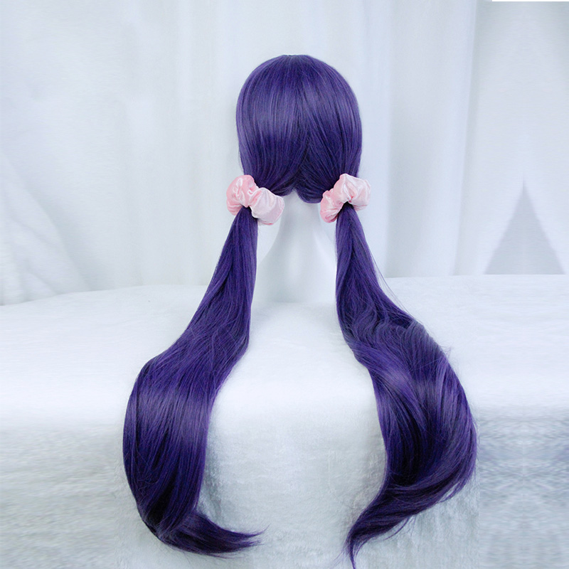 Anime LoveLive! Tojo Nozomi Long Dark Purple Cosplay Wigs