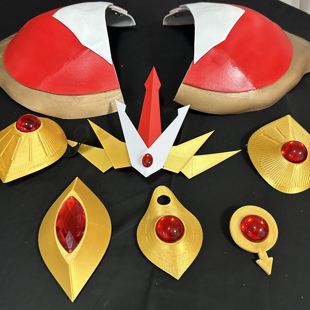 Magic Knight Rayearth Shidou Hikaru Cosplay Prop Armor, headgear, accessories