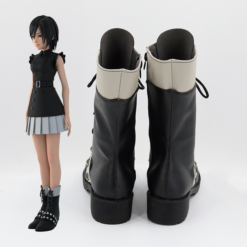 Kingdom Hearts III Xion Black Cosplay Boots