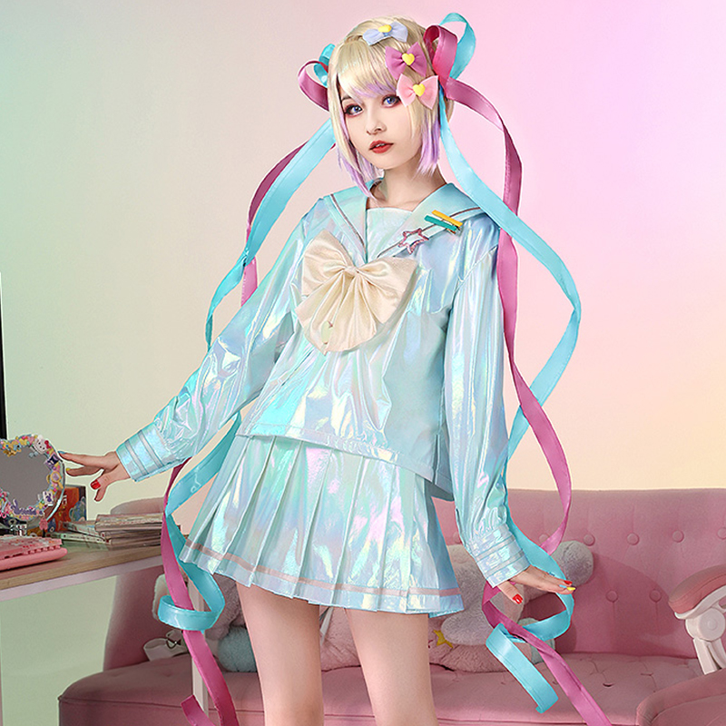 Needy Streamer Overload Needy Girl Overdose Angel-chan Riband  Cosplay Costume Dress