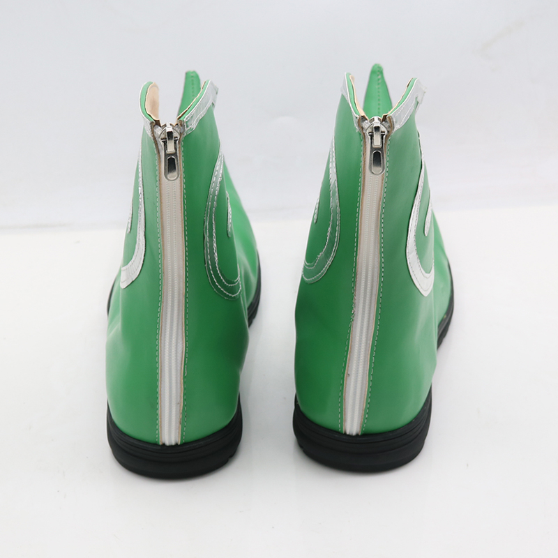 Overwatch Tracer Lena Oxton Jingle Skin Green Cosplay Shoes Boots