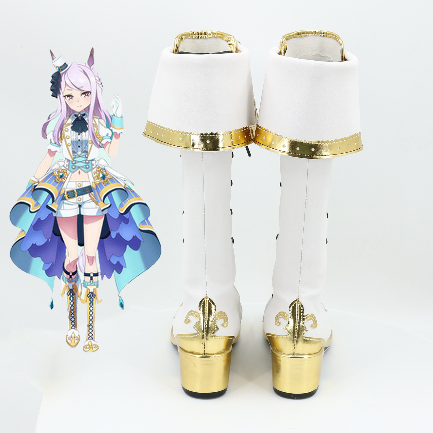 Uma Musume Pretty Derby Mejiro McQueen Cosplay Shoes Custom Made Boots 