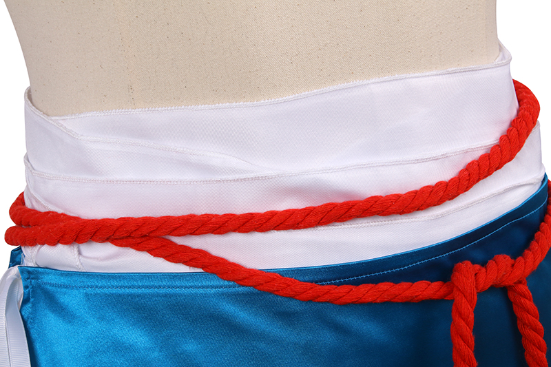 Game LOL The Unforgotten Yone Game Cosplay Costume Wig Anime Pants Blue Printed Skirt Halloween Carnival Party Costume DAX