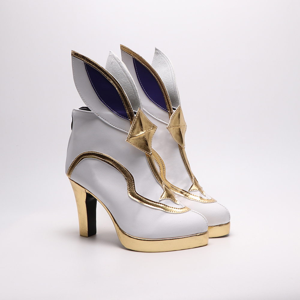 League of Legends LOL Akali White Cosplay Shoes