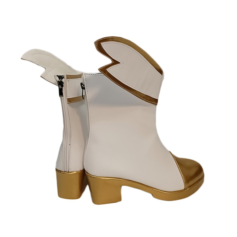League of Legends Wild Rift LOL Star Guardian Seraphine White Cosplay Shoes Boots