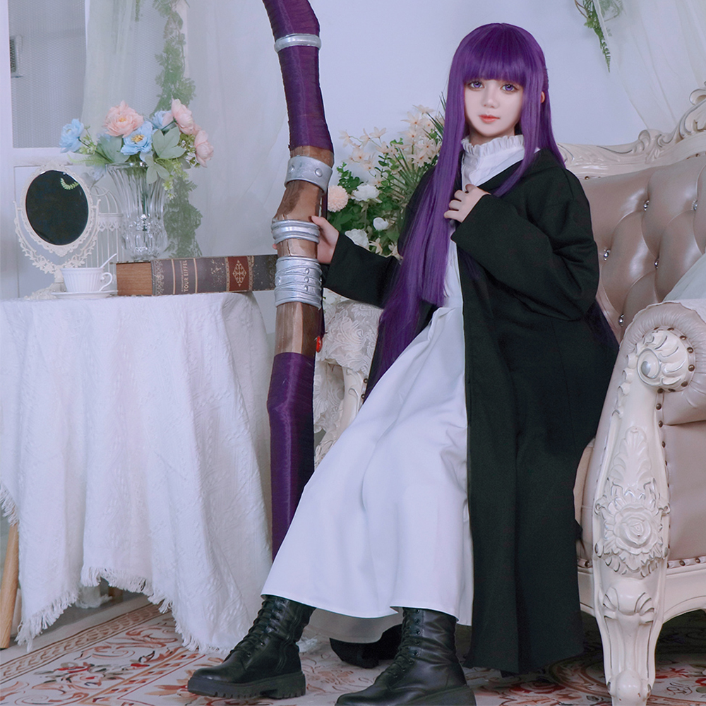 Anime Frieren: Beyond Journey's End Fren Purple Cosplay Costume Cosplay Wig DAX
