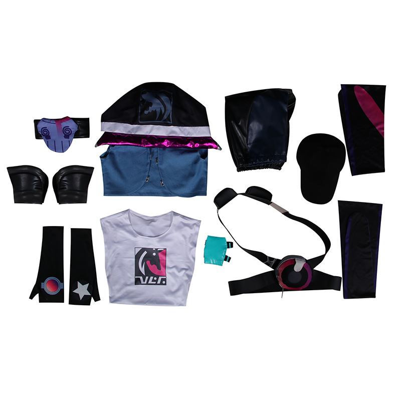 Game LOL League of Legends Ekko Cosplay Costume DAX