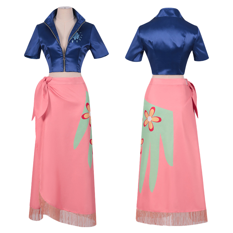 Anime One Piece Nico Robin After Two Years Leather Edition Cosplay Costume