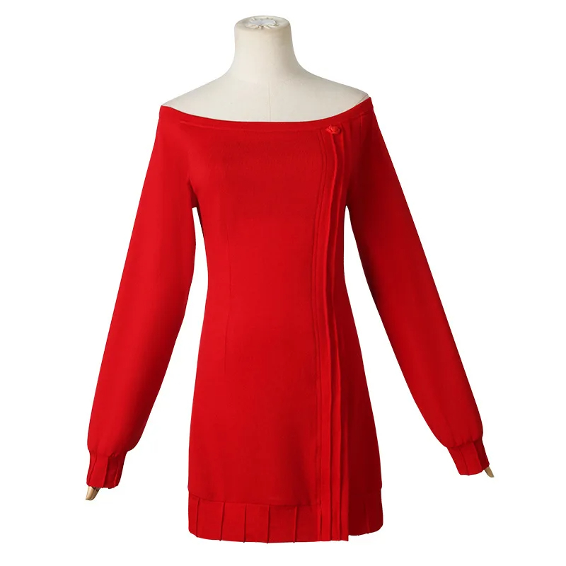 【ready for ship】SPY×FAMILY Yor Forger Cosplay Costume / Famliy Red Sweater
