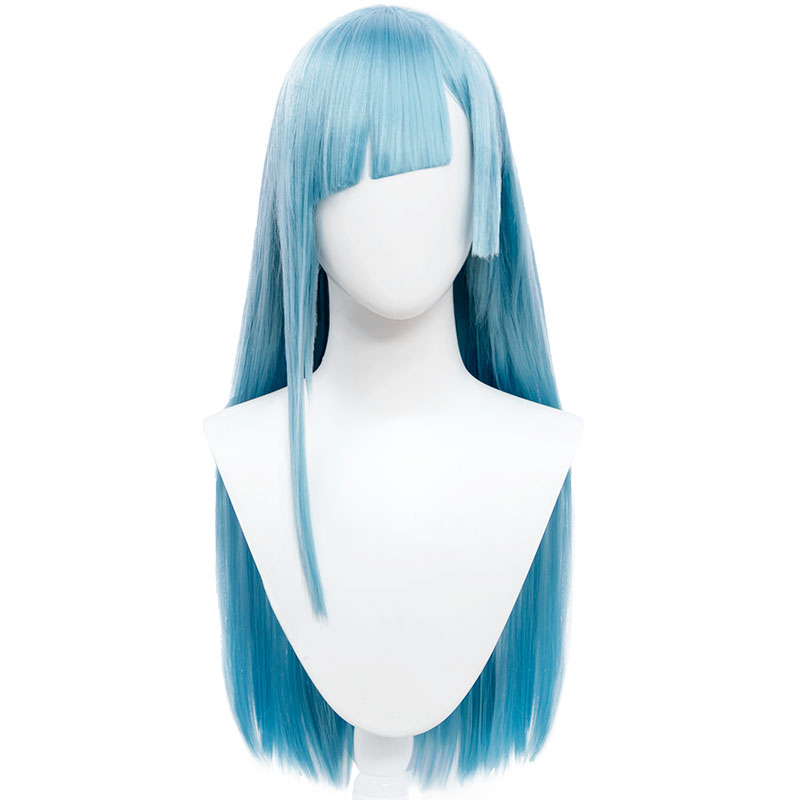 【Ready for ship】Anime Jujutsu Kaisen Cosplay Wig Blue Long Straight Heat Resistant Synthetic 
