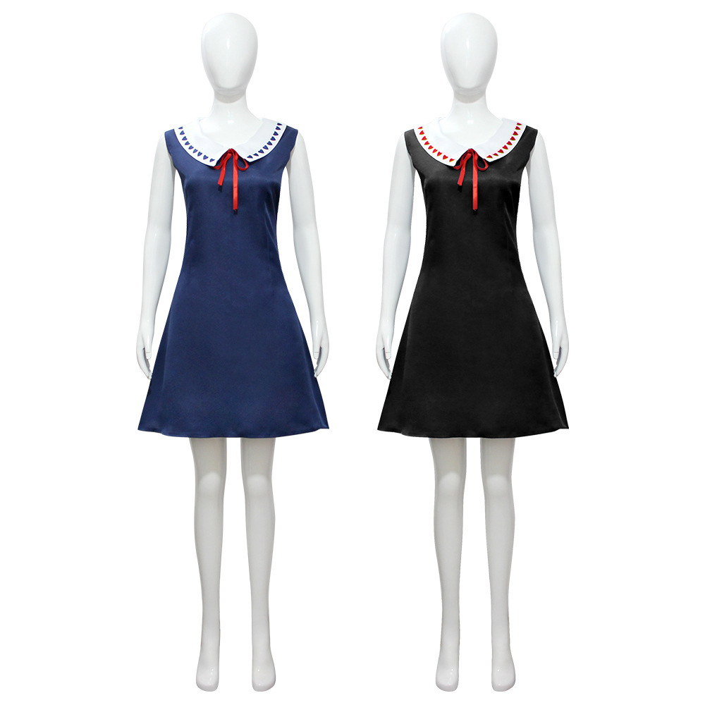 【Ready for ship】Anime Jujutsu Kaim mense Orimoto Rika Cosplay Costume,Beautiful Blue,Black Dress 