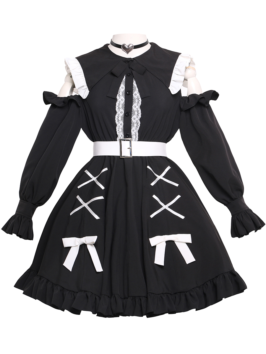 Anime Re: Life In A Different World From Zero Rem Ram Black Cosplay Costume Lolita