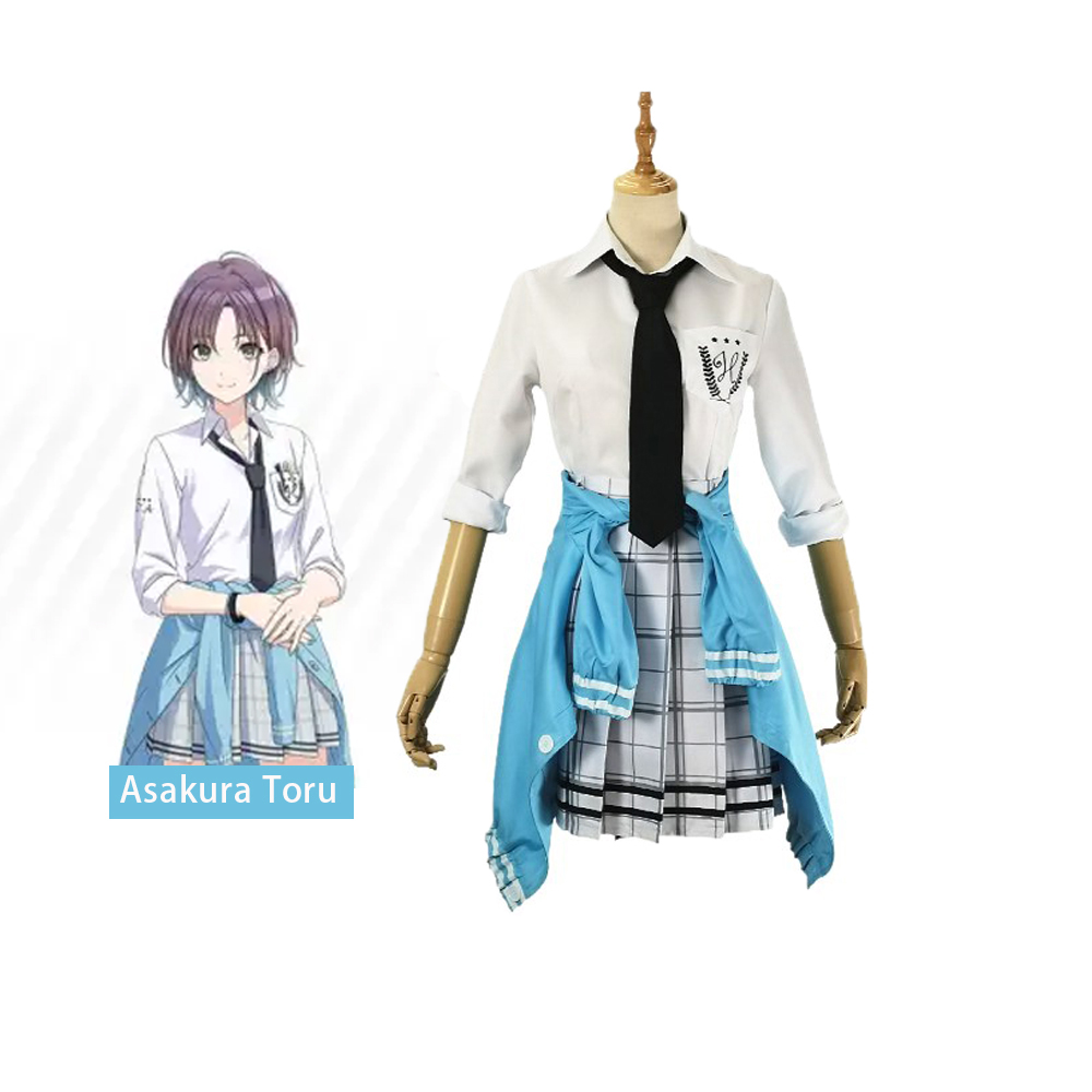 Game The Idolm@Ster Asakura Toru JK Csoplay Costume Coat,Tops,Dress 