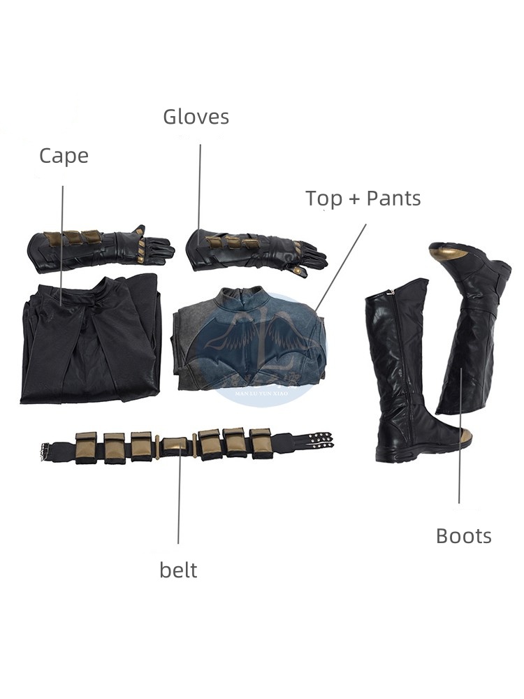 DC Movie Gotham Knights Cosplay Superhero Bruce Wayne Costume Halloween Carnival Classic Battle Outfit With Big Cloak For Adult Men