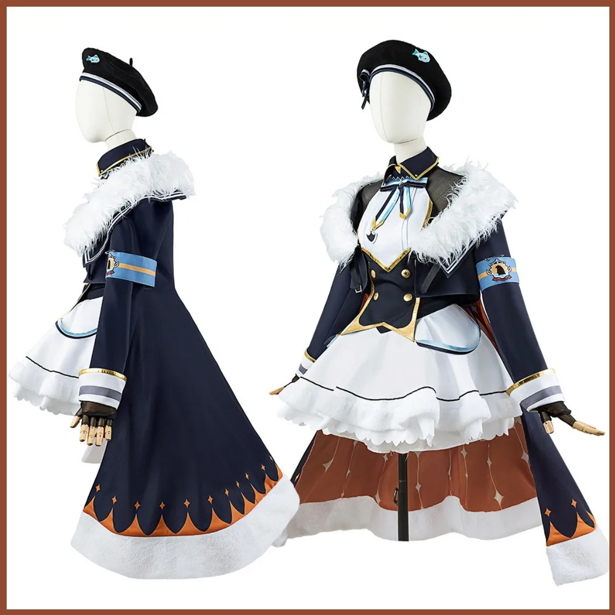 Anime virtual YouTuber Petra Gurin carnival costume wig dress cape woman set for christmas