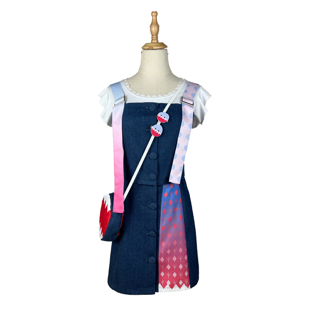 Virtual YouTuber Gawr Gura Cospaly Coatume Wig Catshark Daily Outfit Girl Disguise For Carnival Wig